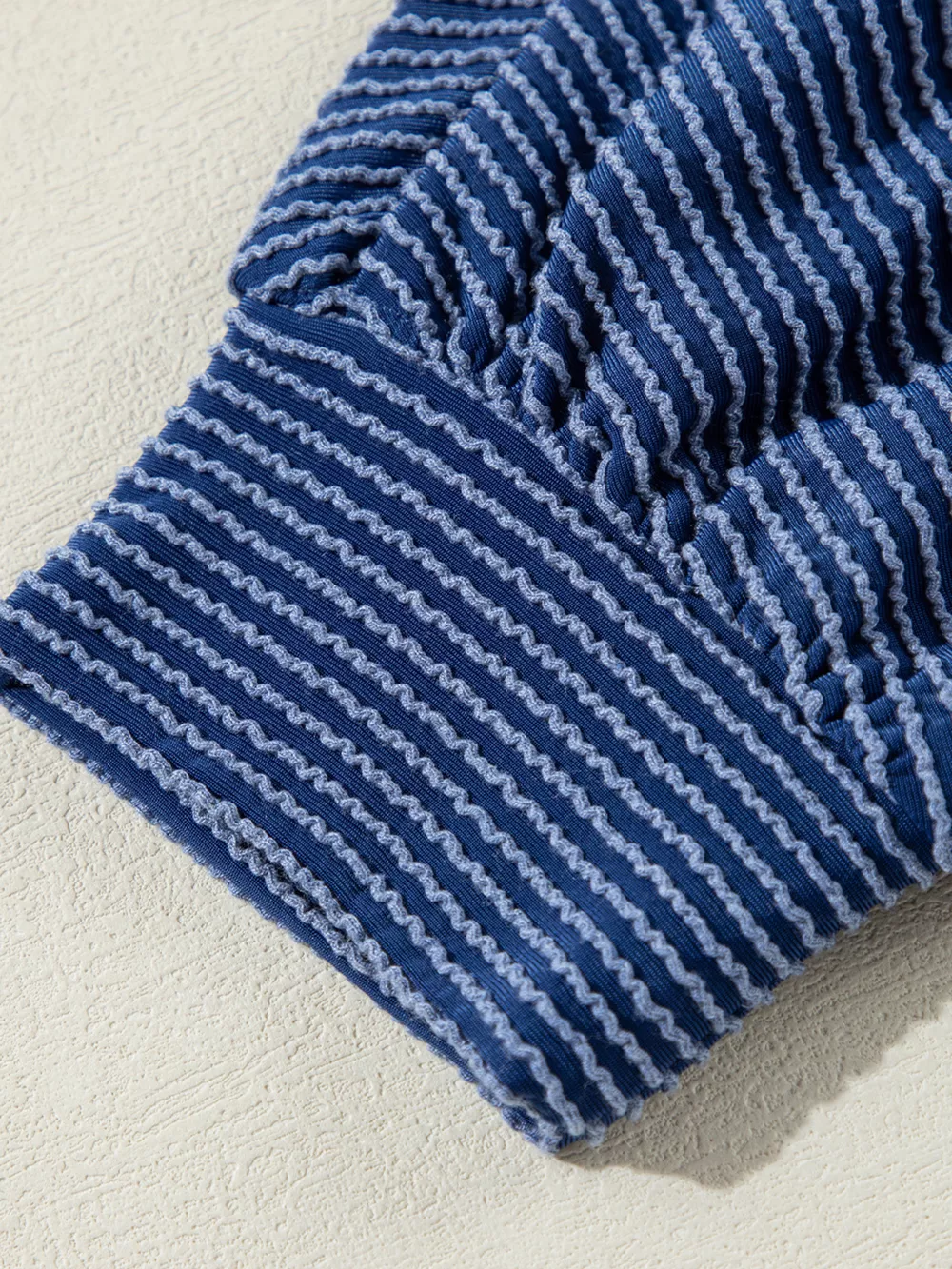 Oversized Twist Ribbed Collared Henley Top with Roll Up Sleeve, image 8