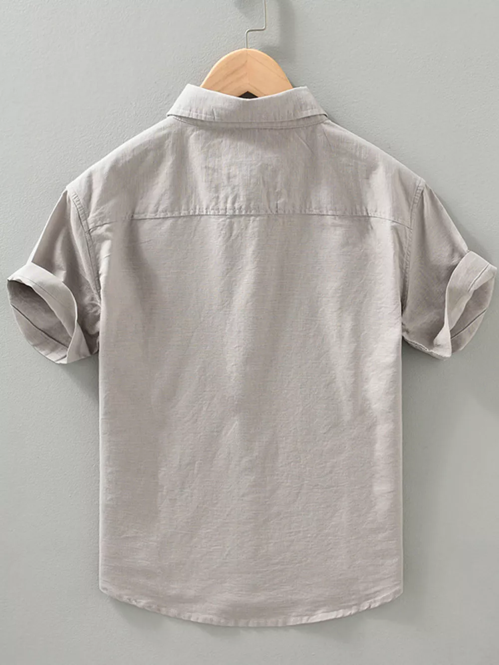 Men's Full Size Casual Short Sleeve Button-Down Shirt with Chest Pocket Plus Size, image 4
