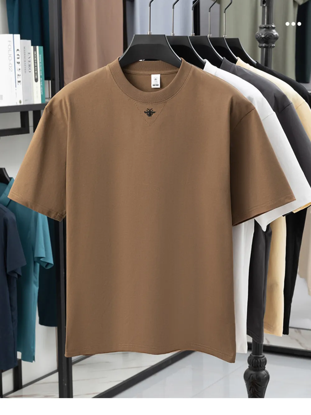 Men's Full Size Crew Neck Short Sleeve T-Shirt Plus Size, image 2