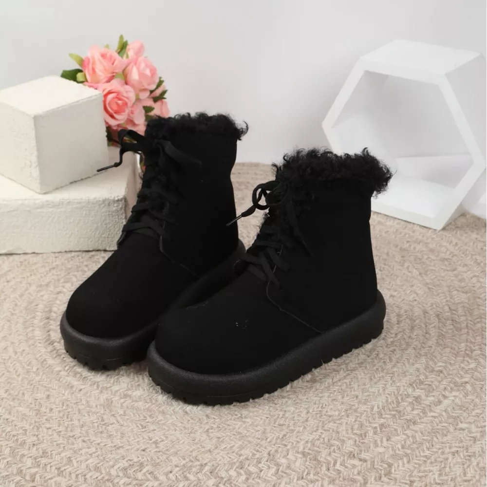 Round Toe Lace Up Boots, image 7