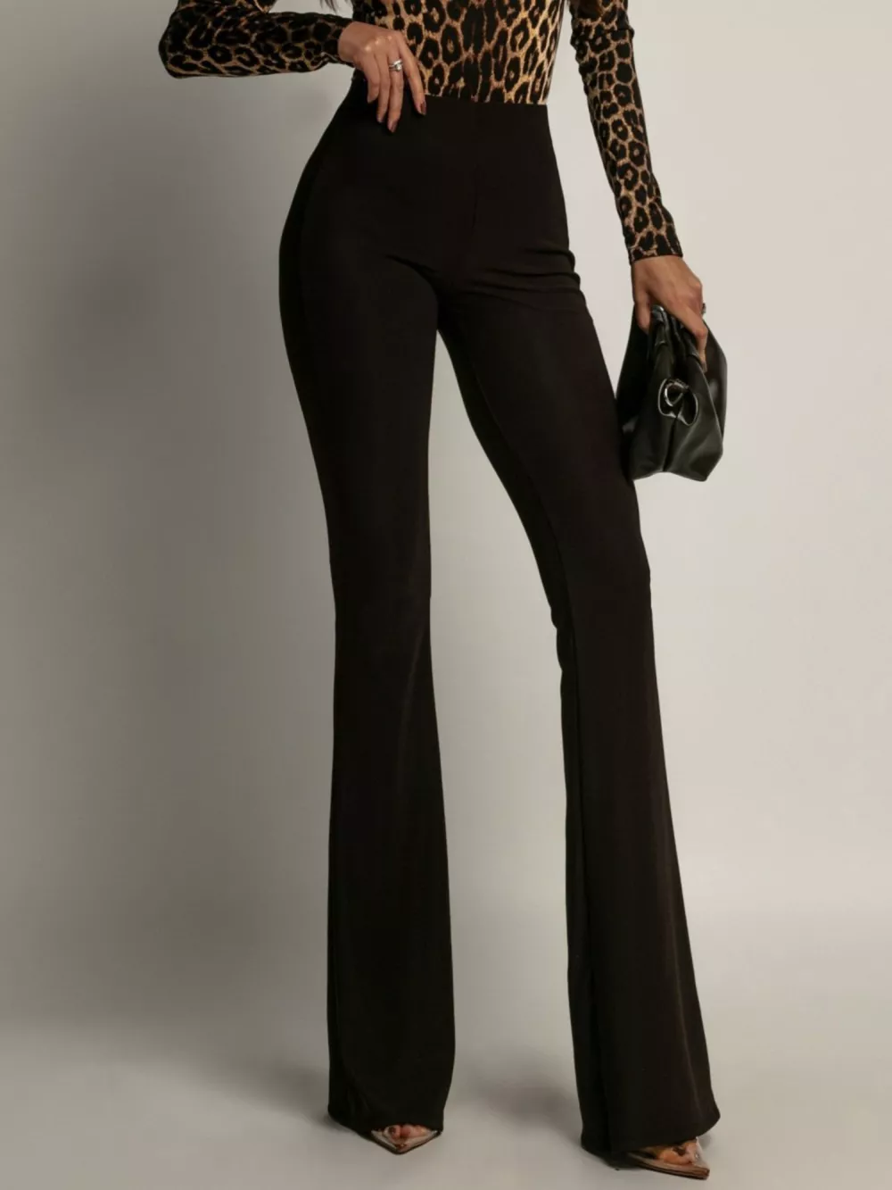 High-Waisted Flared Pants, image 7