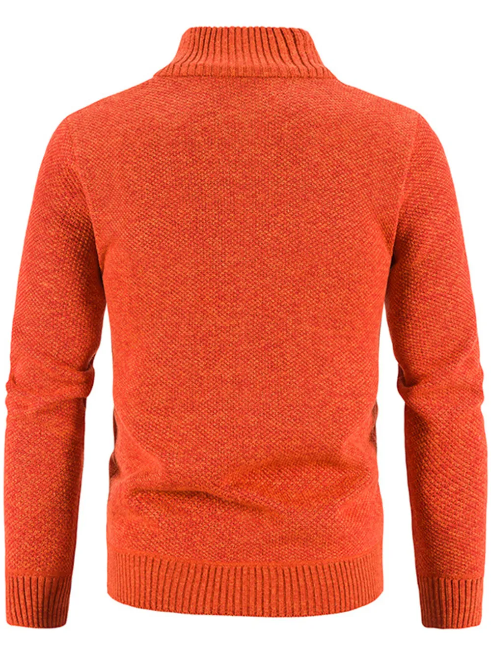 Men's Plus Size Zip-Up Sweater Cardigan with Stand Collar, image 18