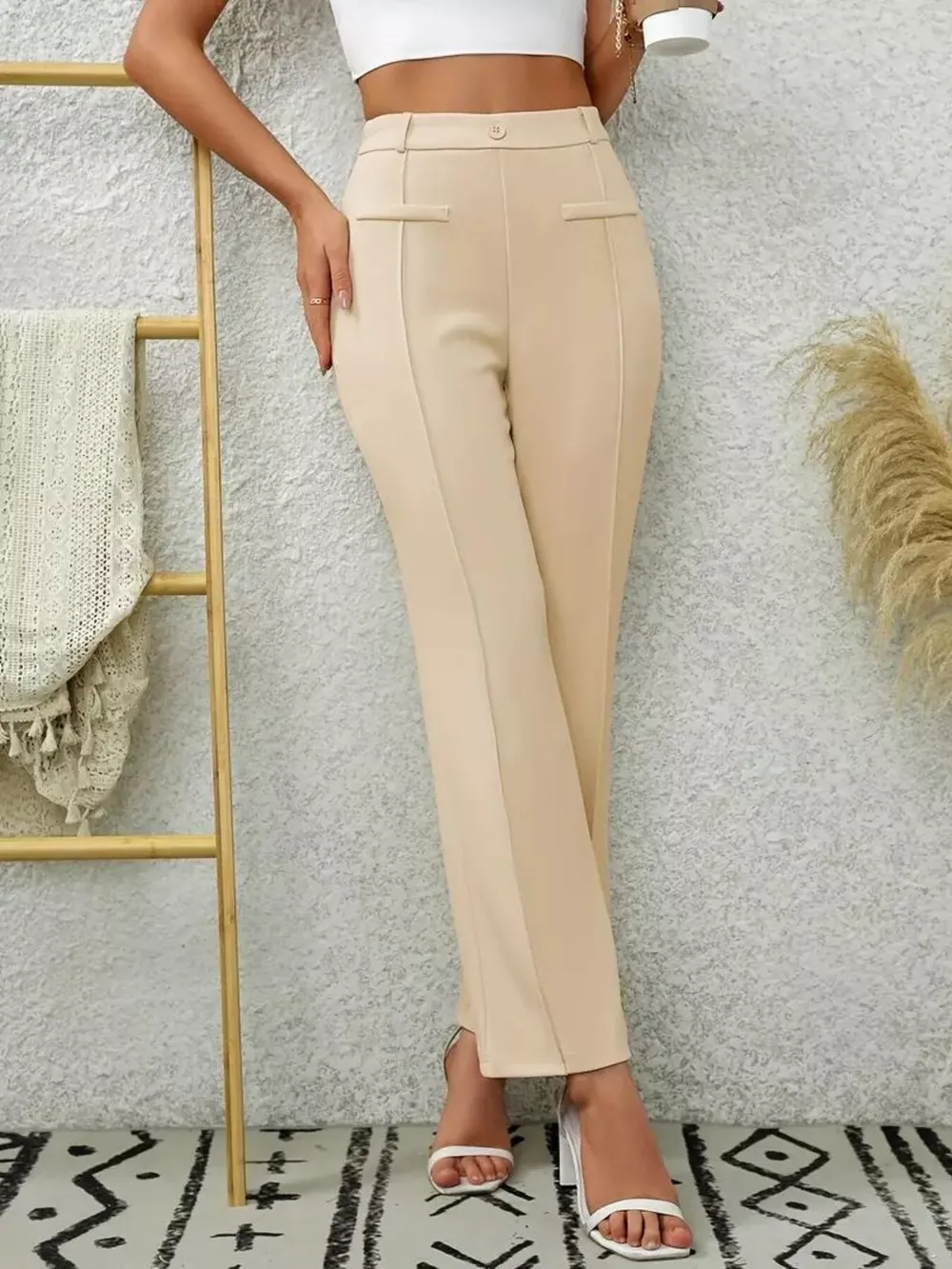 High Waist Flare Pants, image 3