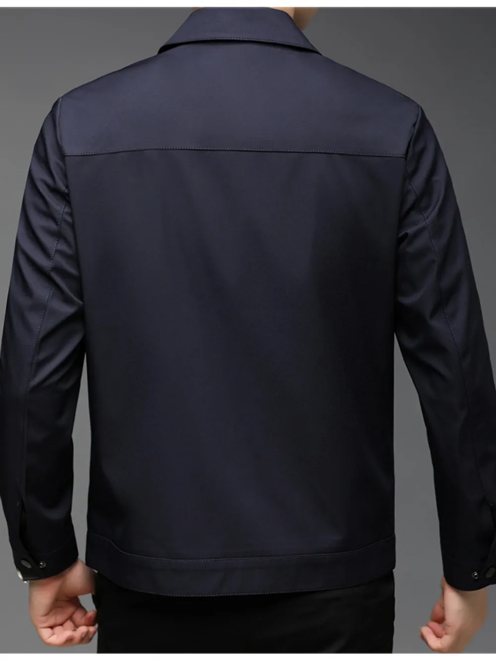Men's Plus Size Zip-Up Casual Jacket, image 3