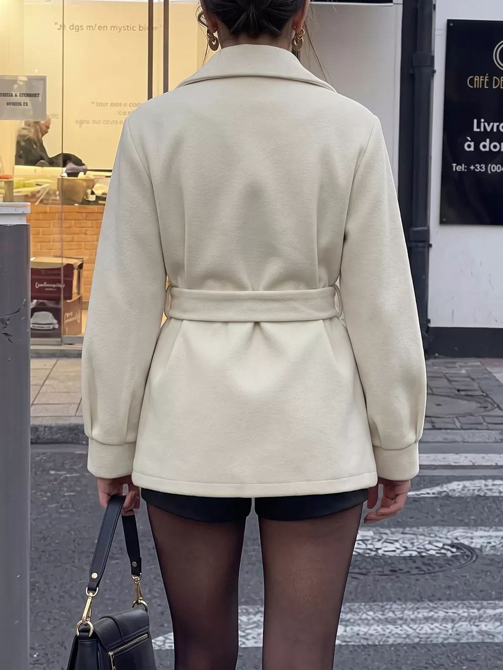 Lapel Collar Button Up Outerwear, image 5