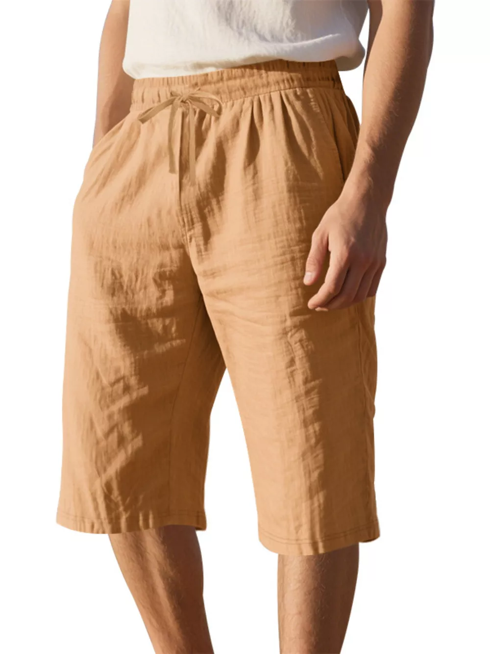 Men's Full Size Casual Drawstring Shorts Plus Size, image 3