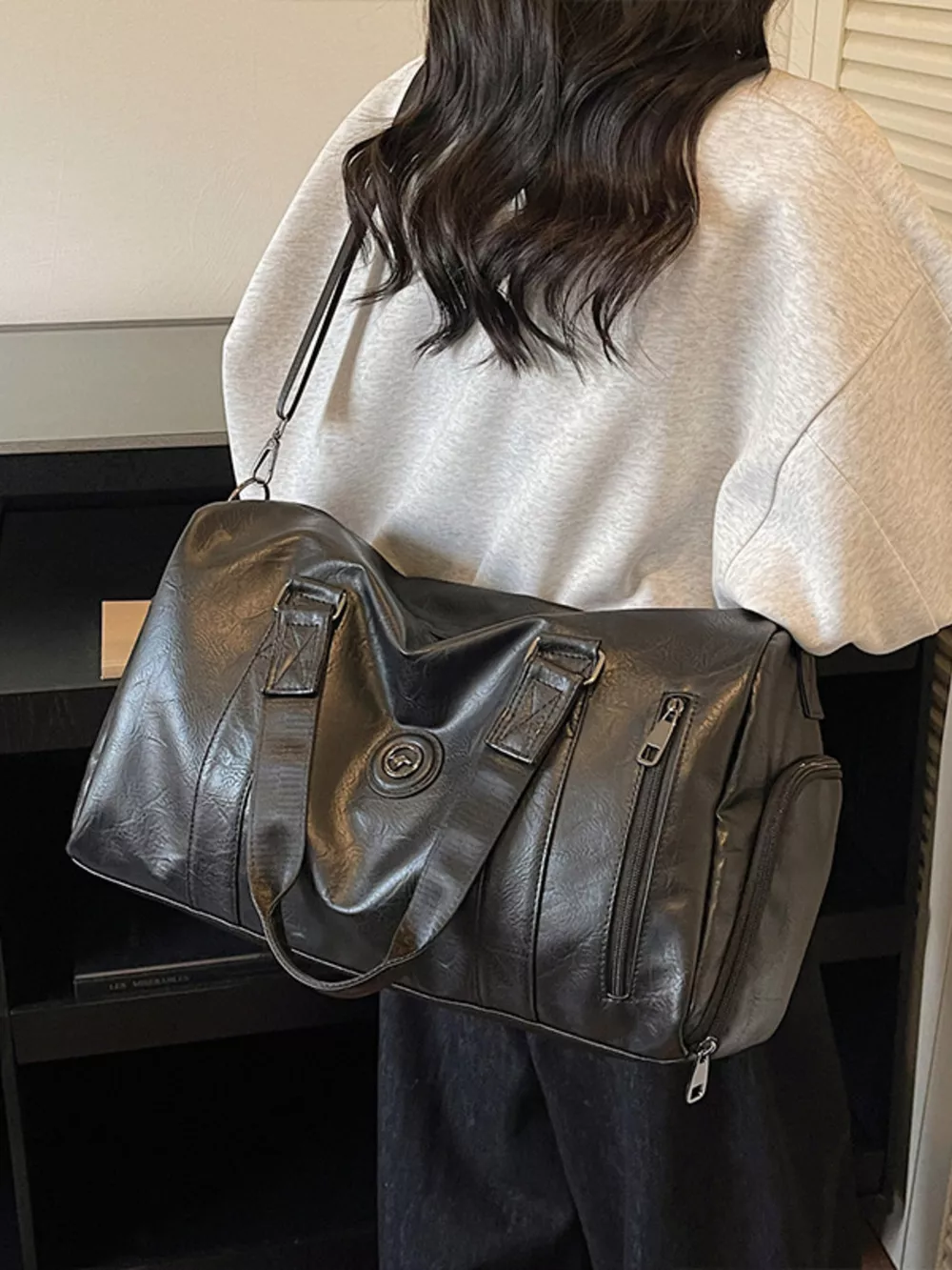 PU Leather Duffel Bag, image 9