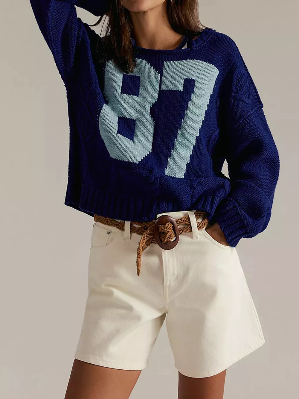 87 Number Cable-Knit Sweater, image 7