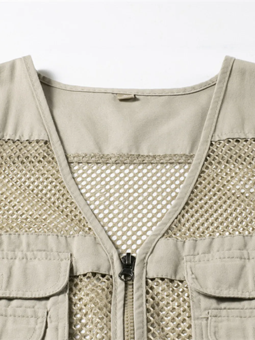 Men's Plus Size Zip Up Cargo Vest, image 8