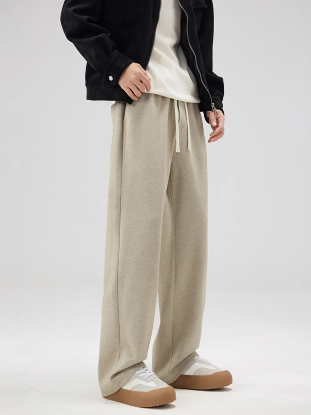 Men's Full Size Relaxed Fit Drawstring Pants Plus Size, image 4