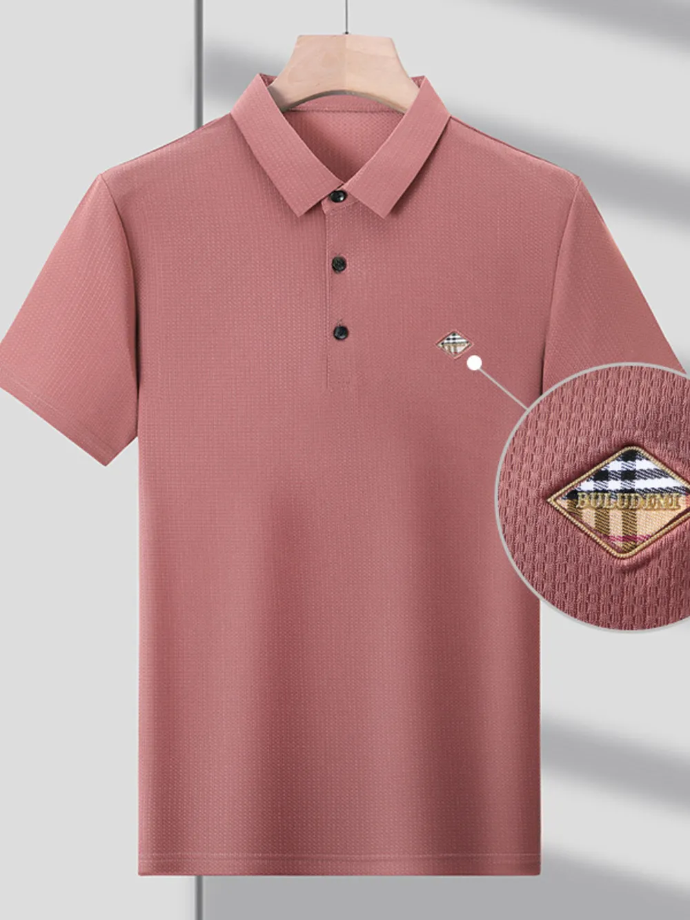 Men's Plus Size Short Sleeve Breathable Polo