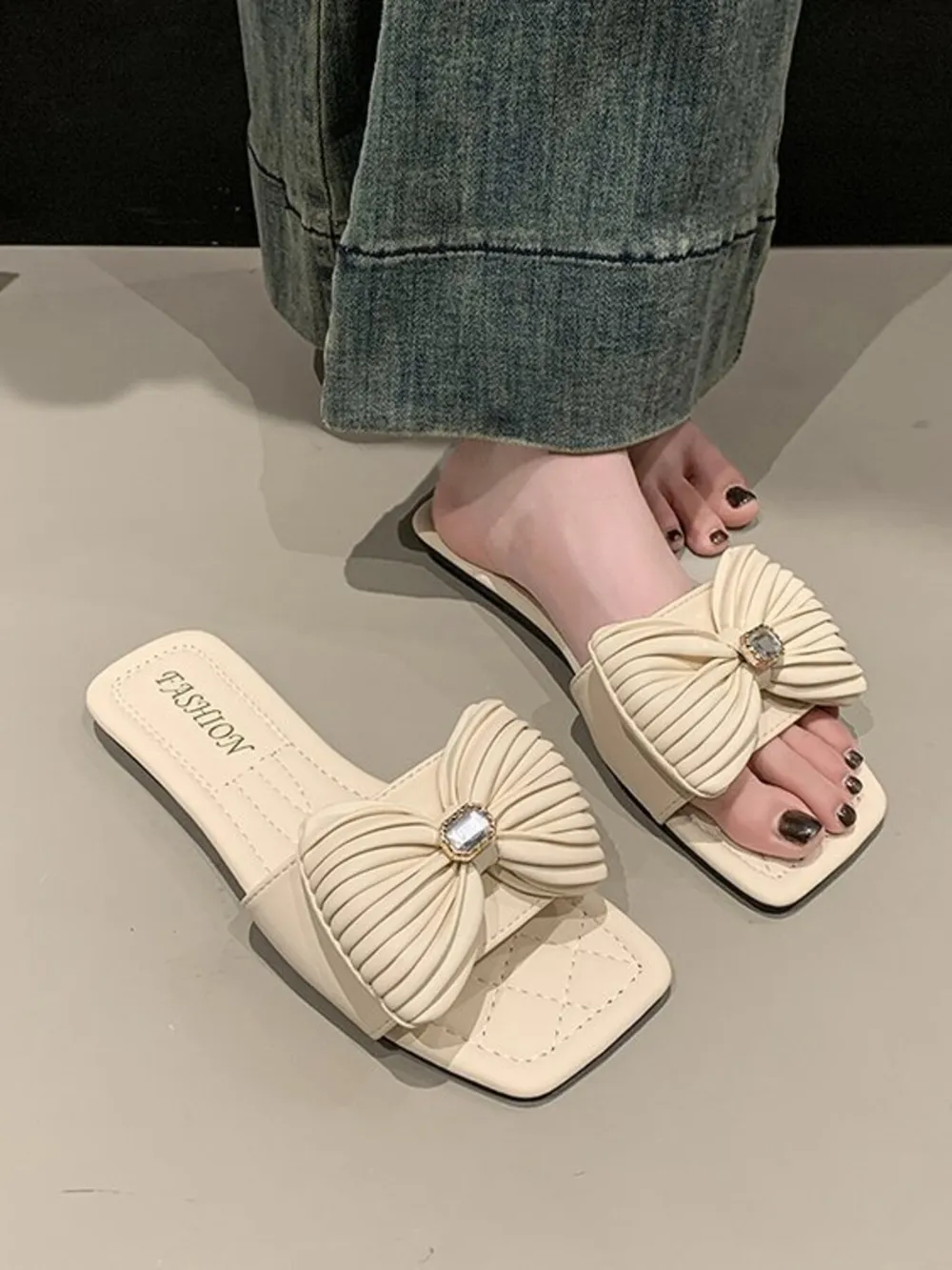 Bow-Knot Flat Sandals, image 7