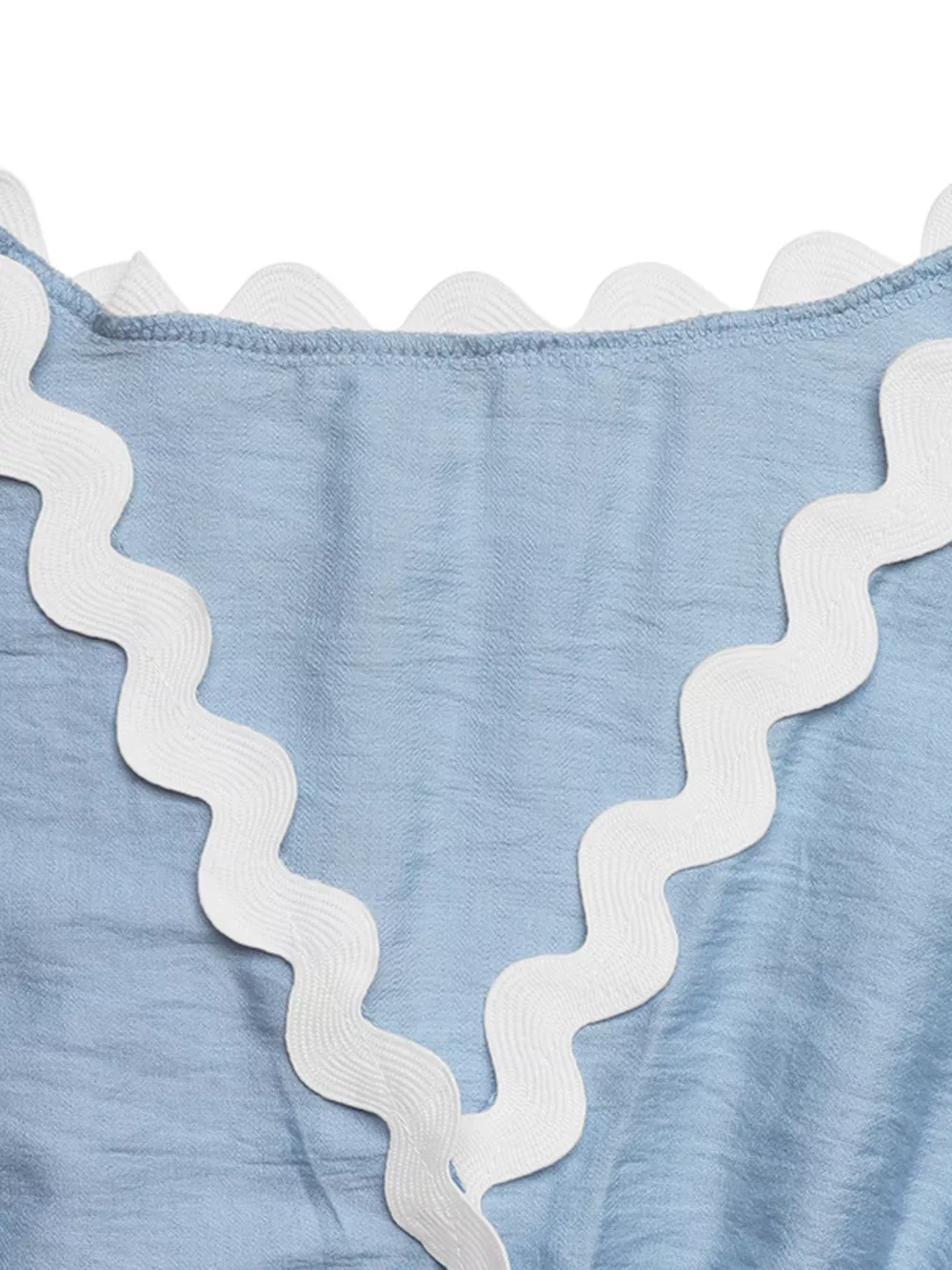 Scalloped Trim Wrap Romper, image 12
