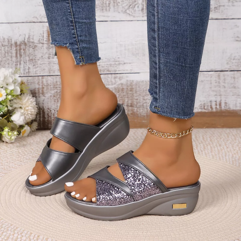 Open Toe Platform Wedge Sandals, image 13