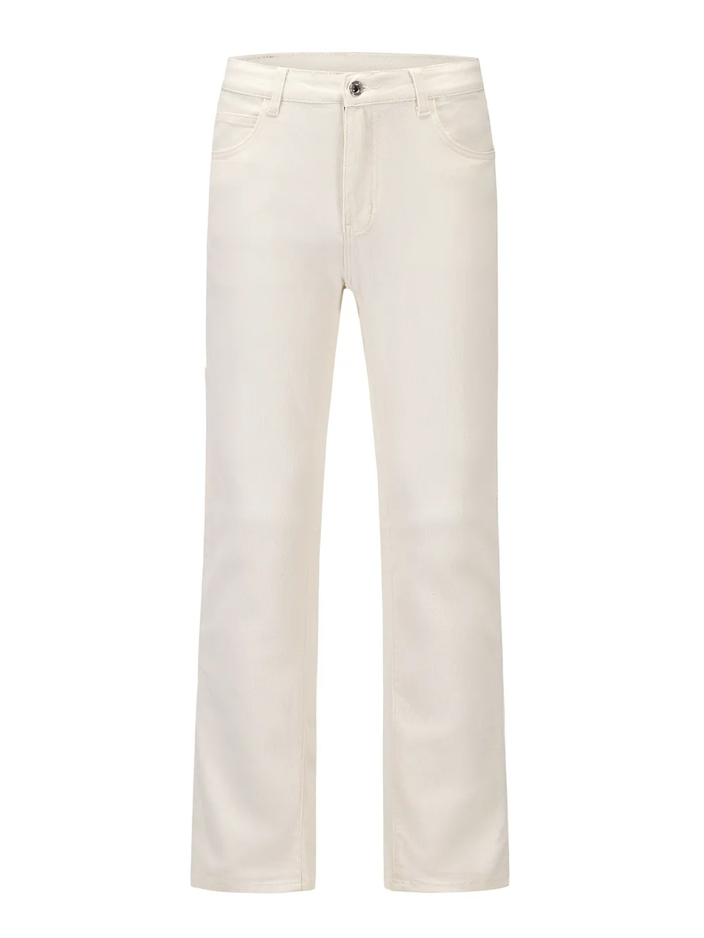Men's Slim Straight Jeans with Snap Detail