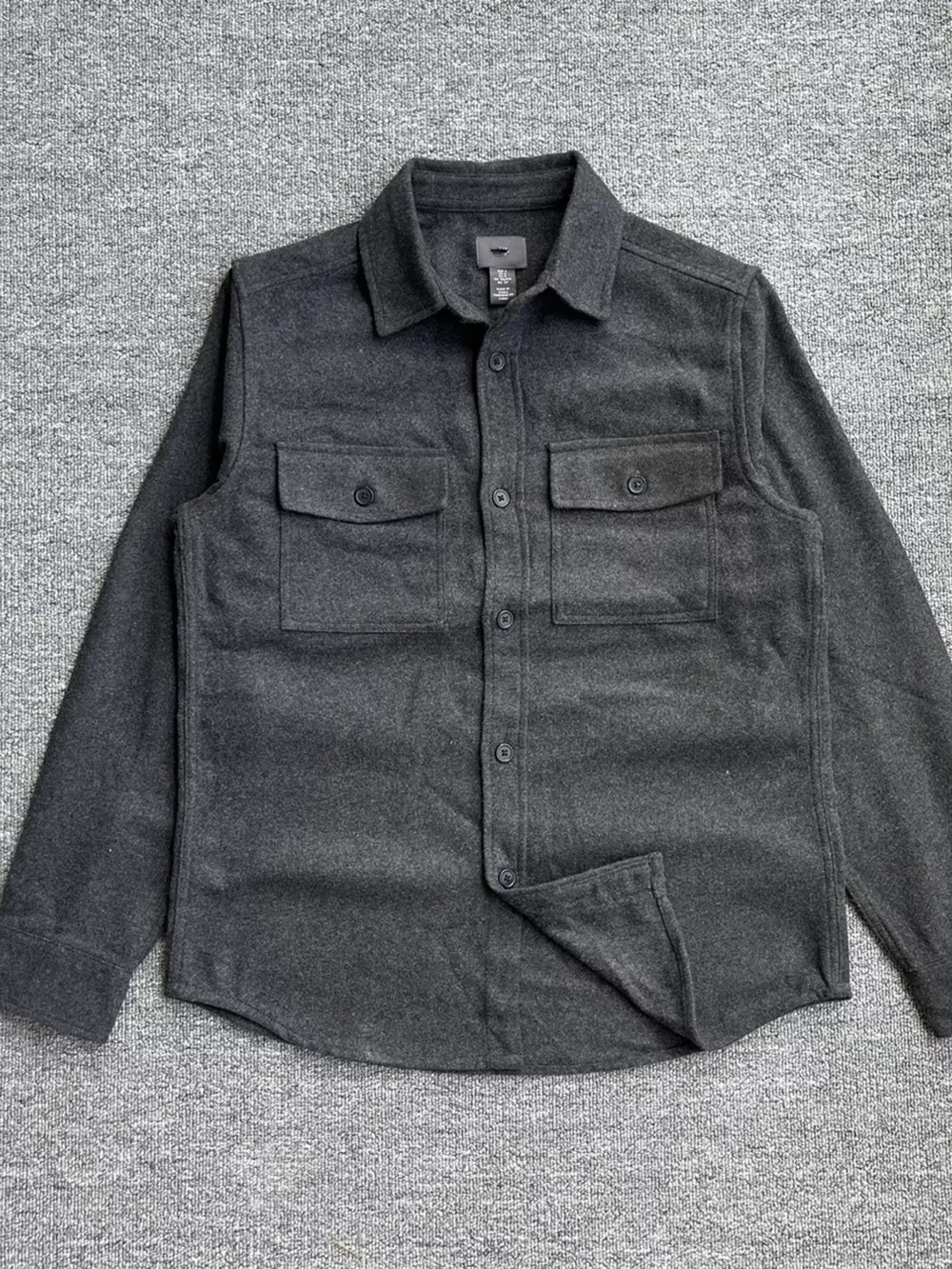 Men's Button Up Long Sleeve Shacket