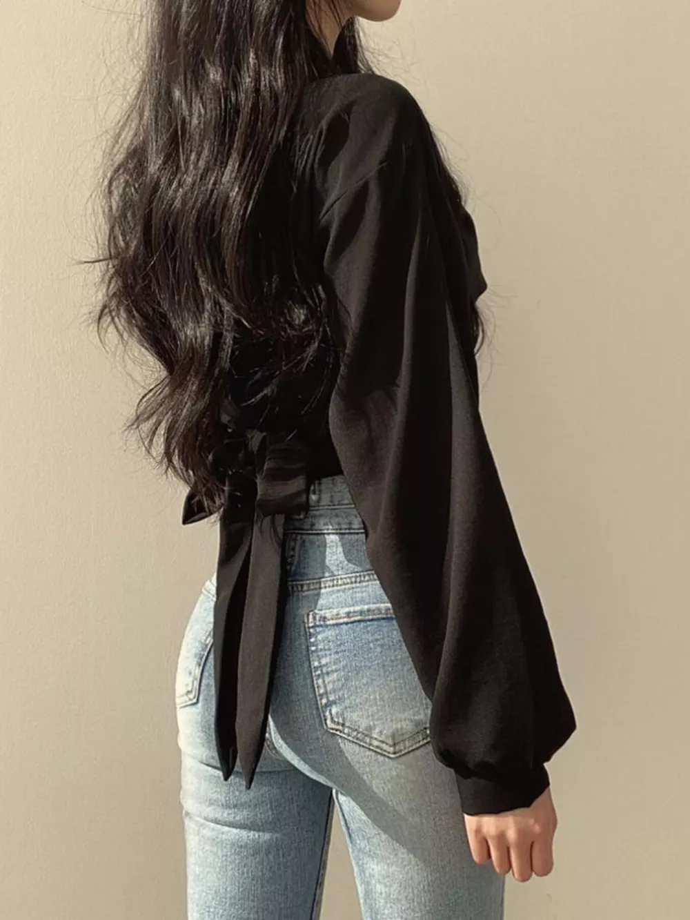 Twisted Front Long Sleeve Shirt, image 7
