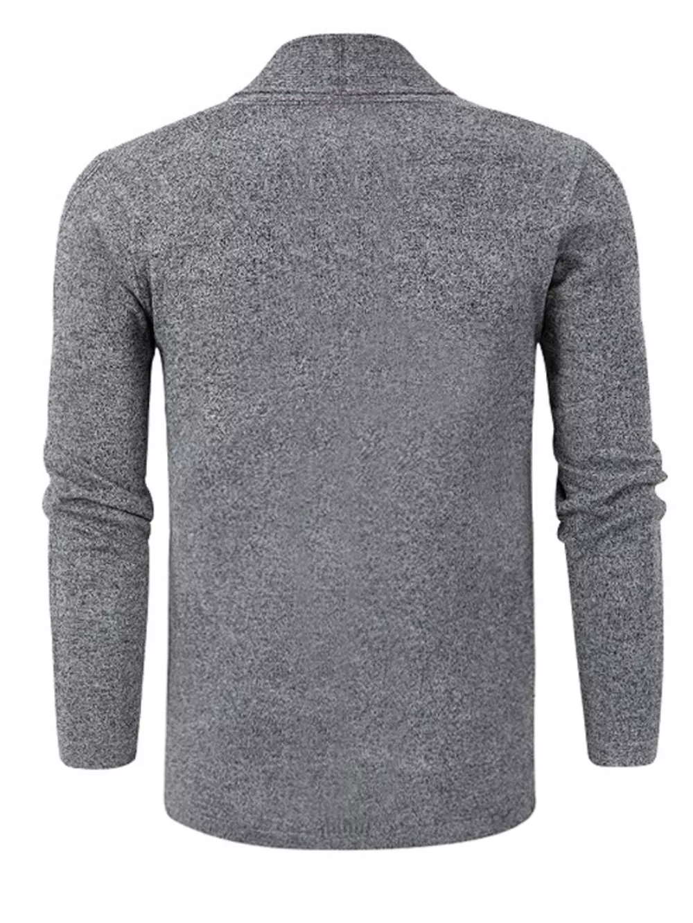 Men's Plus Size Long Sleeve Open Front Cardigan, image 6