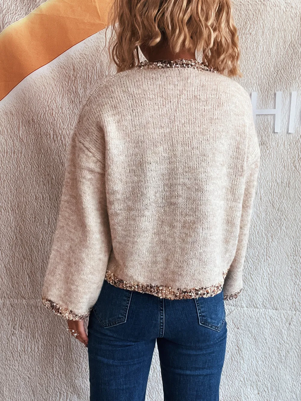Round Neck Cropped Sweater, image 12