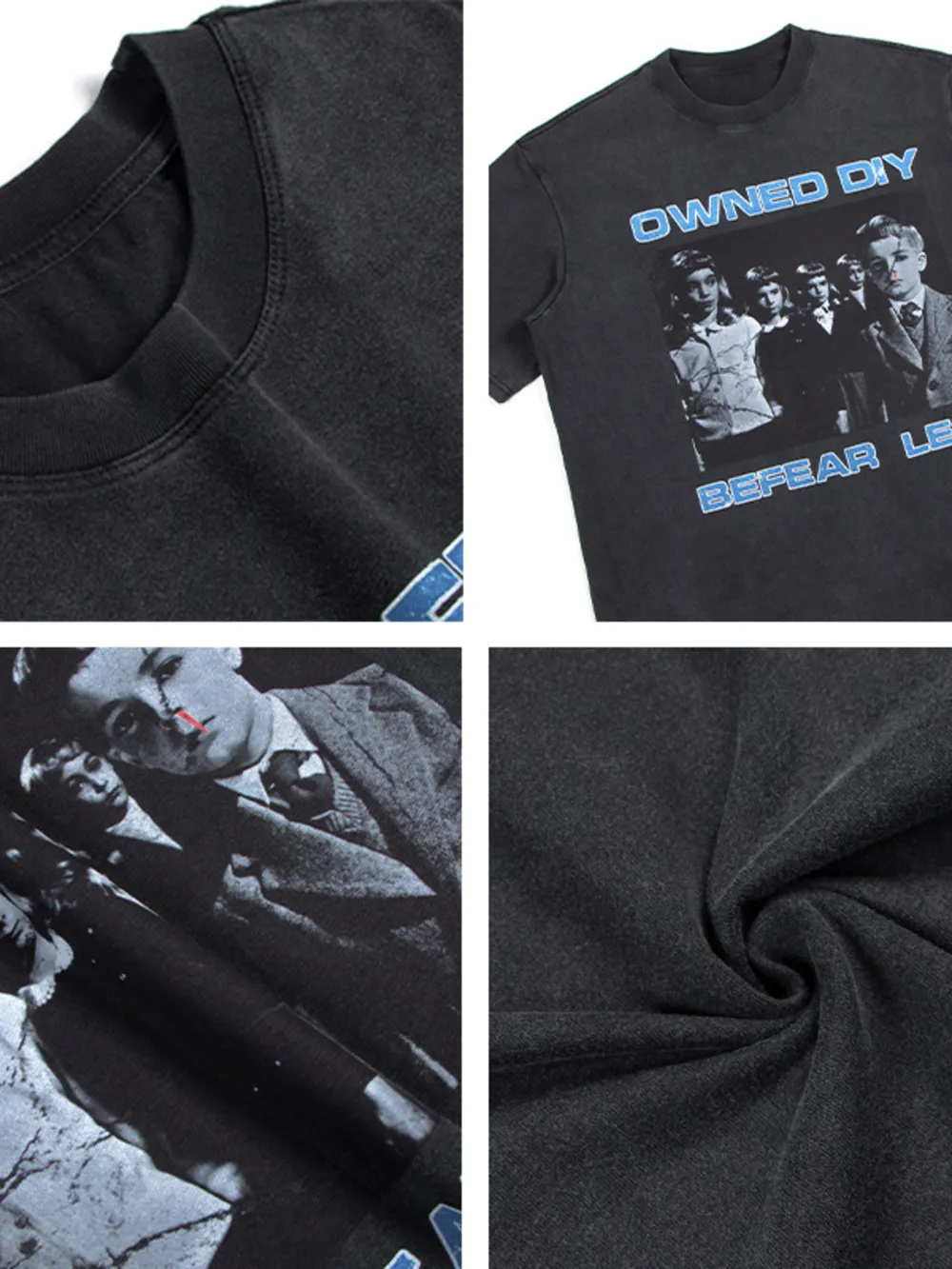 Men's Vintage Graphic Oversized T-Shirt, image 9