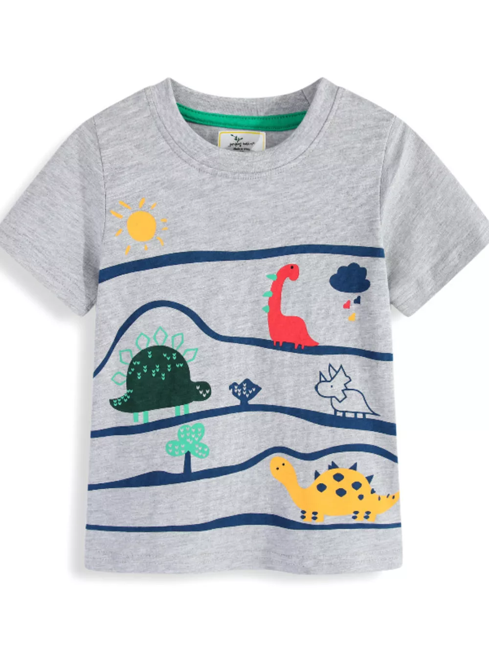 Children's Dinosaur Graphic Round Neck Tee, image 3