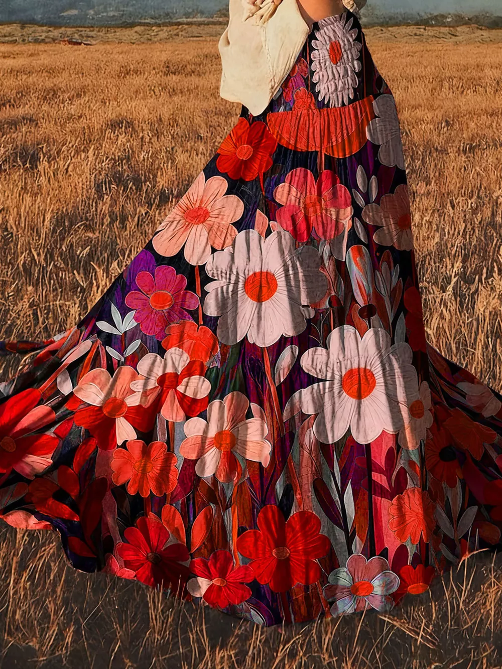 Floral Print High-Waisted Maxi Skirt, image 10