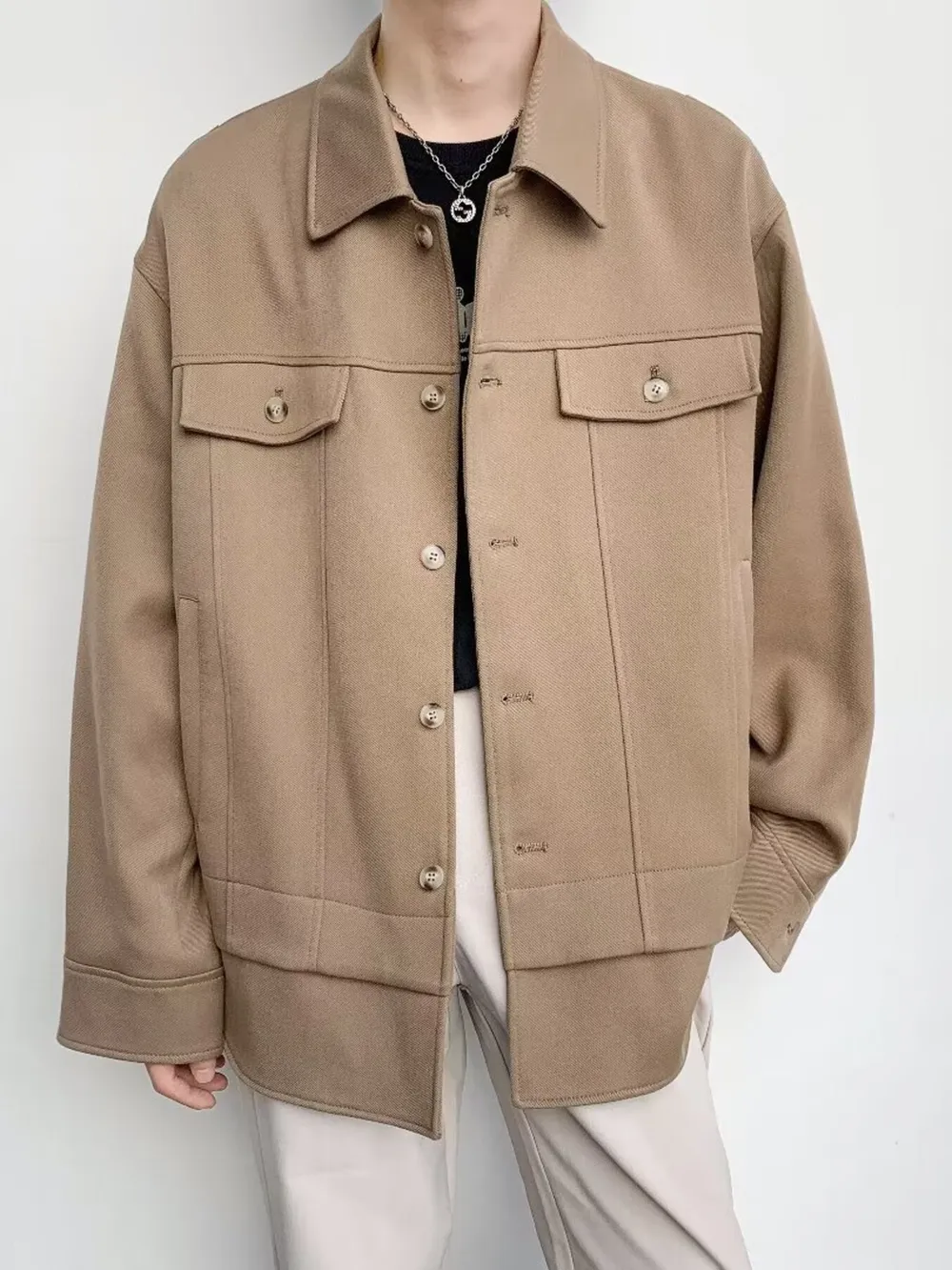 Men's Casual Button-Down Jacket, image 4
