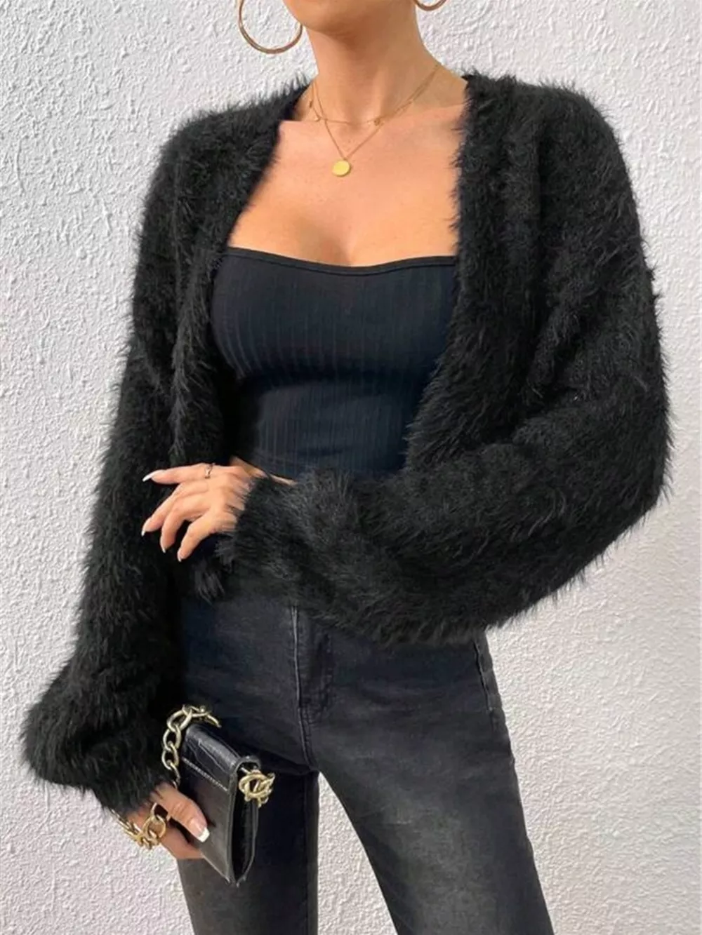 Open Front Long Sleeve Cardigan, image 9