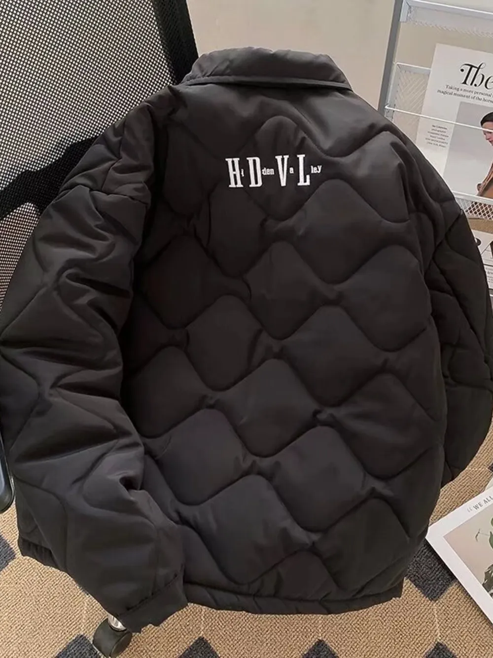 Men's Plus Size Quilted Zip-Up Outerwear, image 3