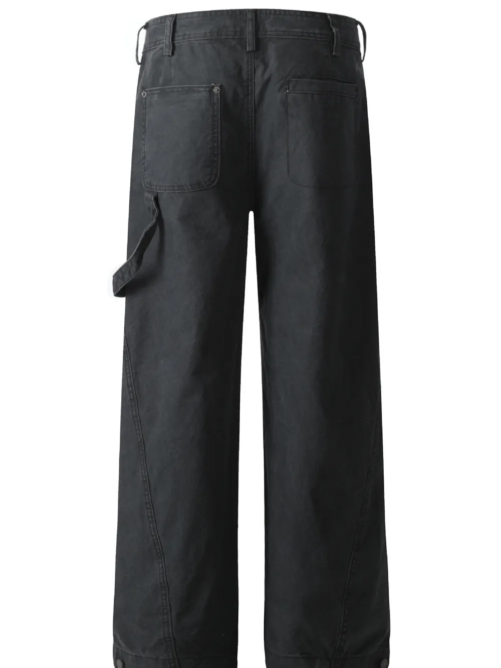Men's Wide Leg Washed Jeans, image 4