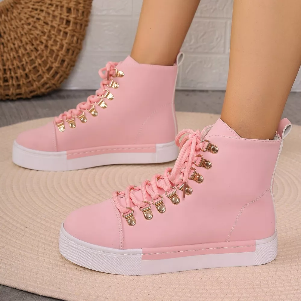 Lace-Up Platform Sneakers, image 7