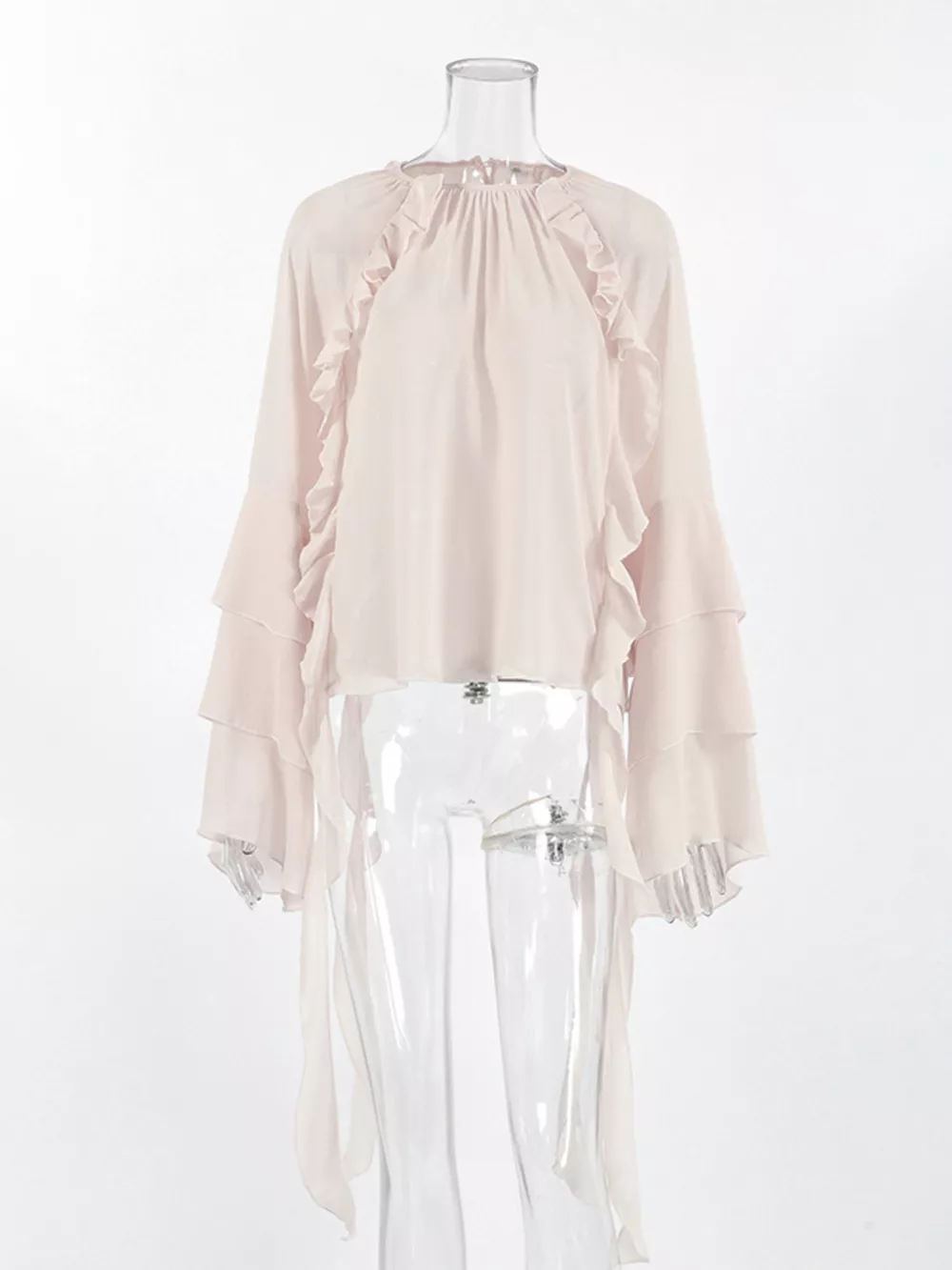 Ruffled Flare Sleeve Blouse, image 8
