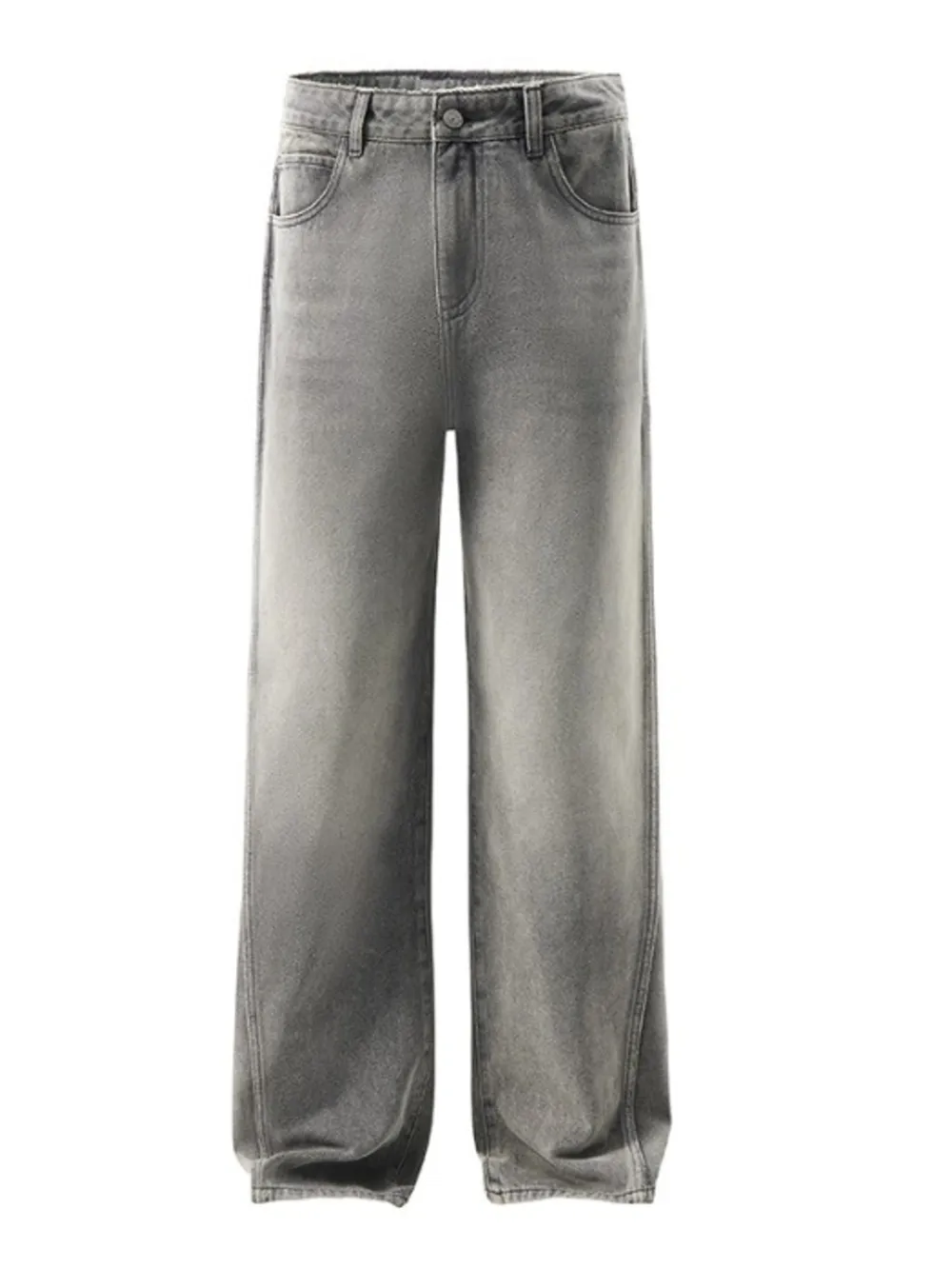 Men's Wash Wide Leg Jeans, image 6