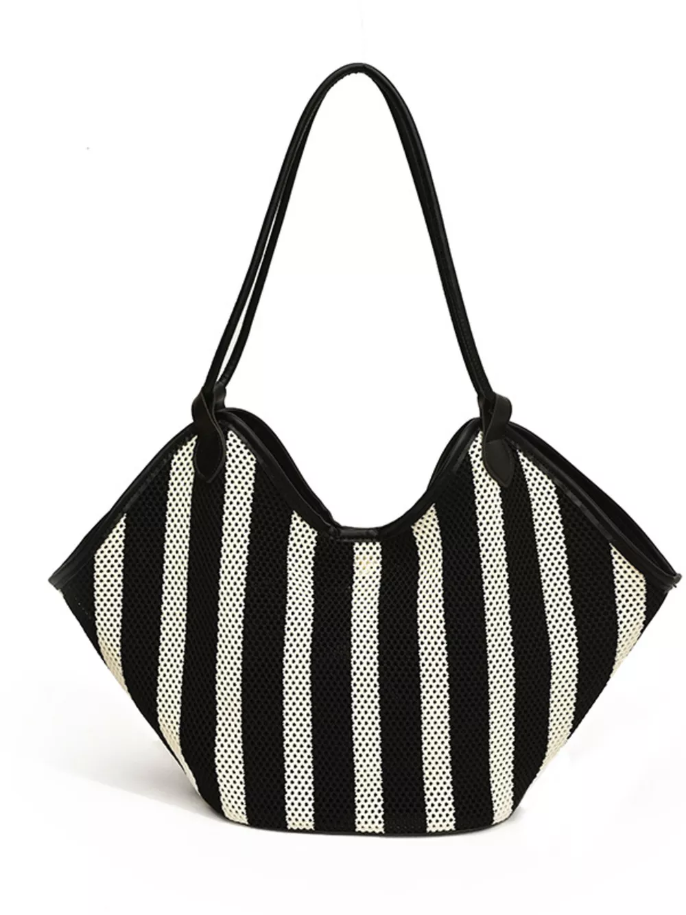 Striped Knit Shoulder Bag, image 9