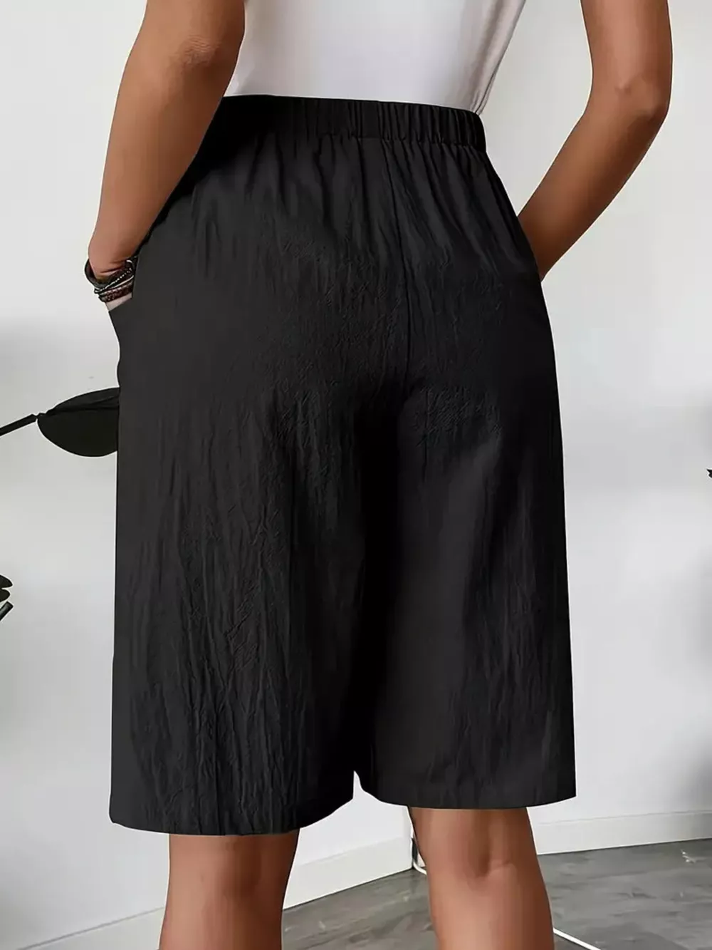 Elastic Waist Wrap Skort, image 10
