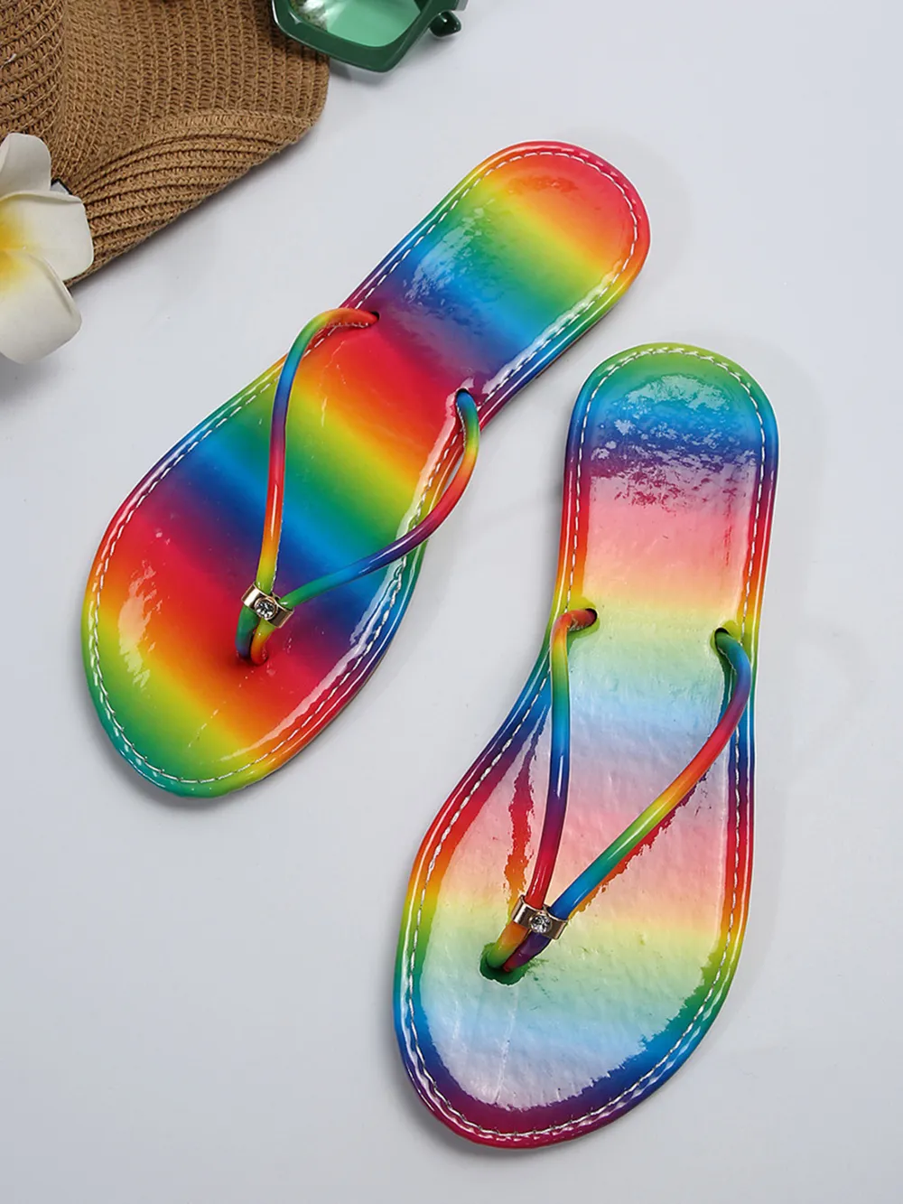 Toe Post Flats Sandals, image 7