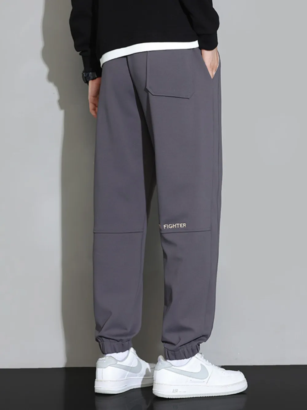 Men's Plus Size Casual Jogger Pants with Drawstring, image 6