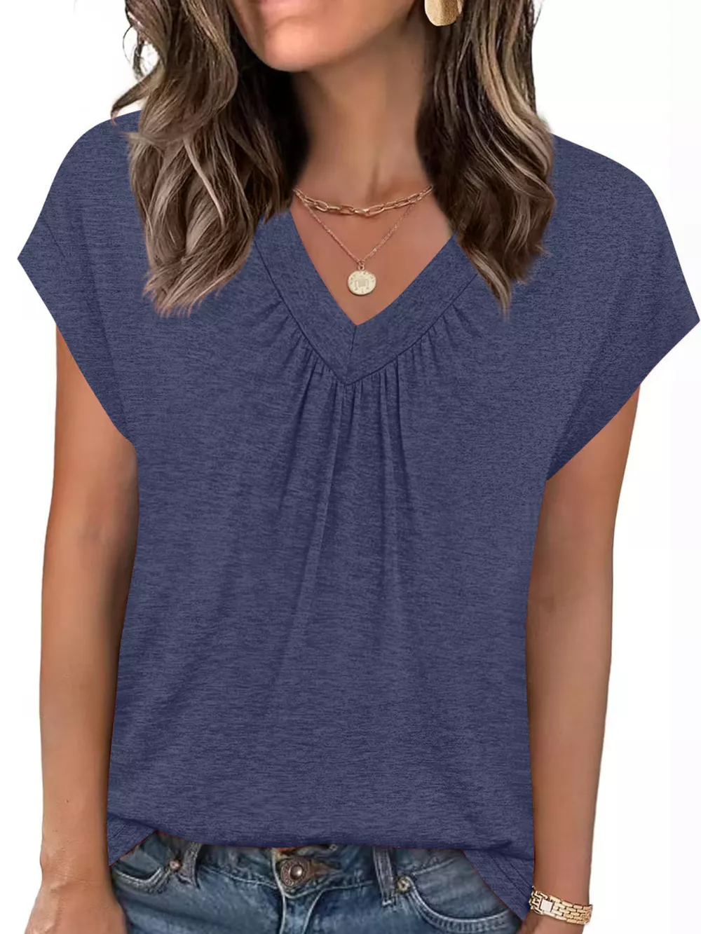 V-Neck Relaxed Fit T-Shirt, image 14