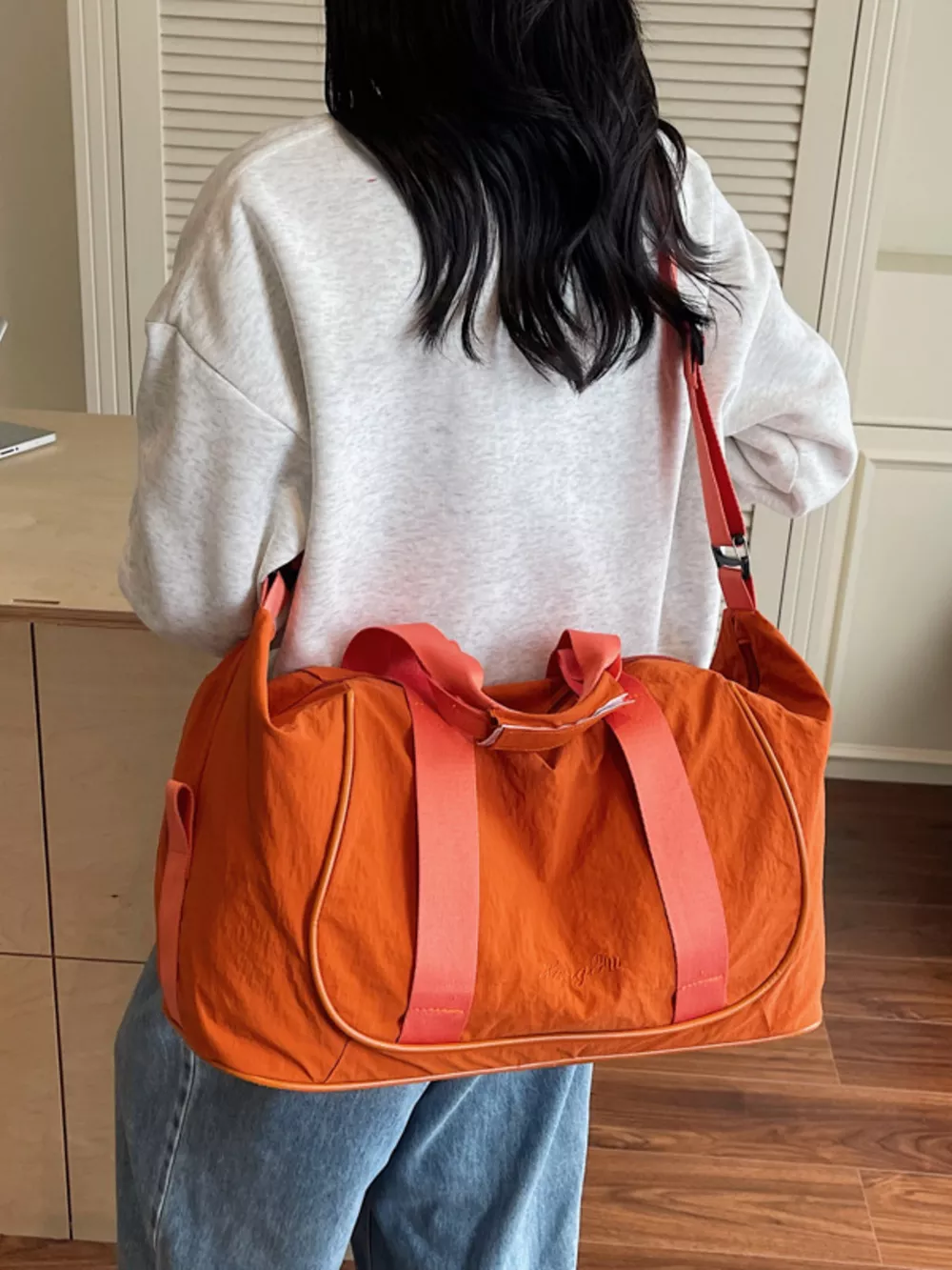 Lightweight Oxford Cloth Duffel Bag, image 4