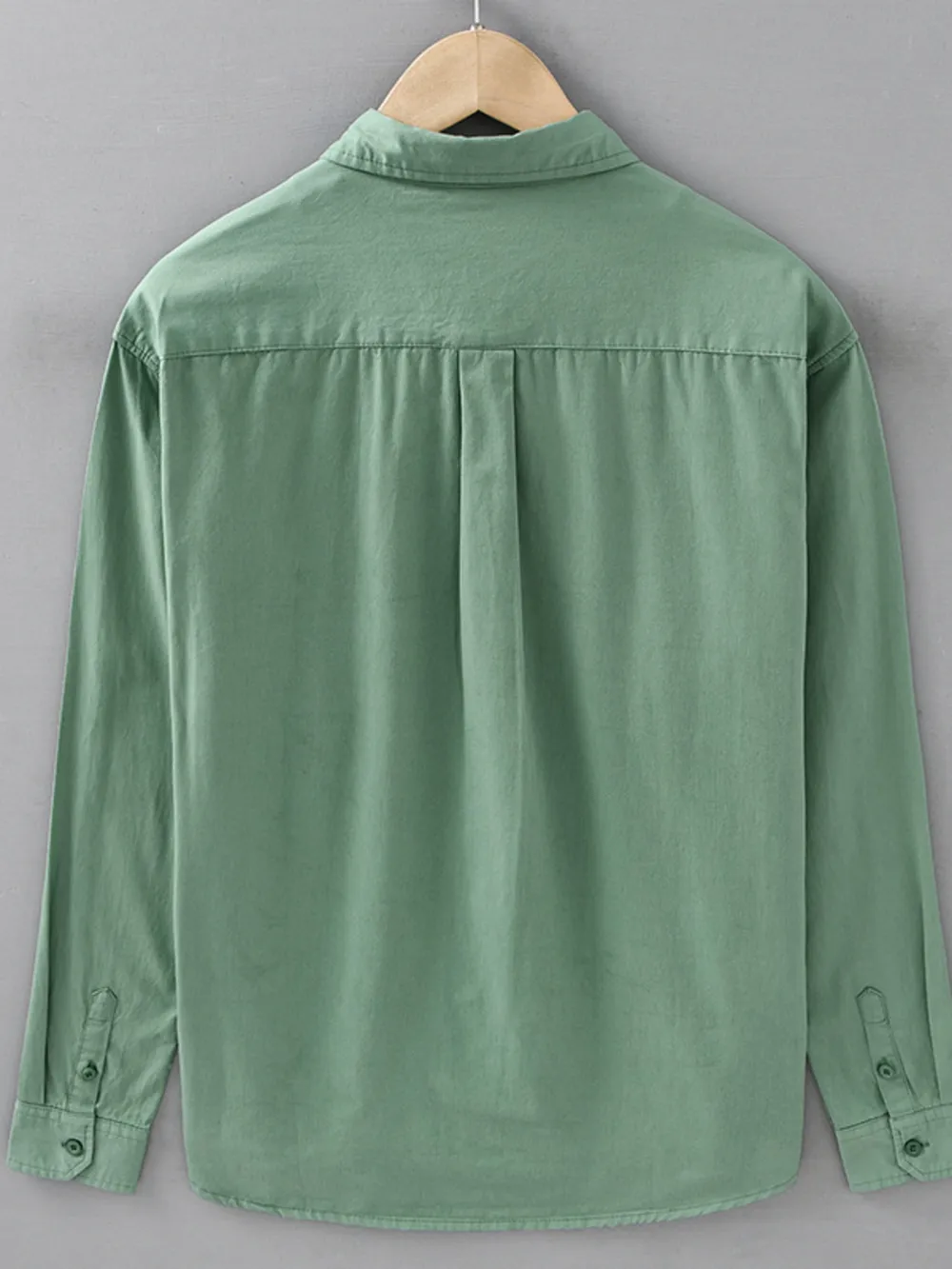 Men's Plus Size Button Up Long Sleeve Shirt, image 3