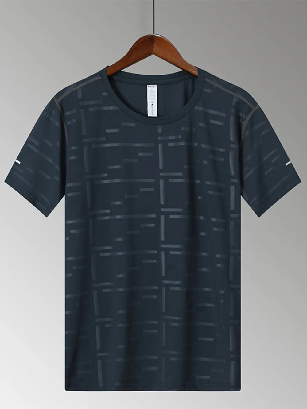Men's Plus Size Round Neck Short Sleeve T-Shirt, image 3