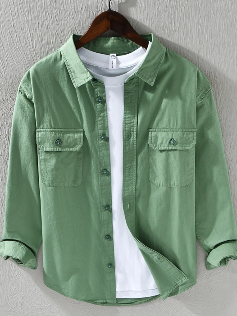 Men's Plus Size Casual Button Up Shirt, image 5