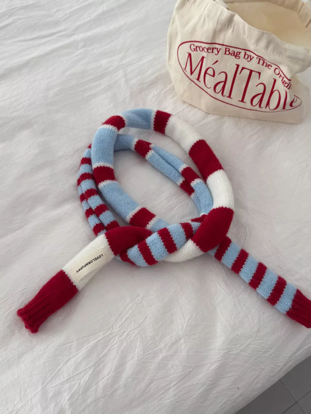 Striped Knitted Warm Scarf, image 5
