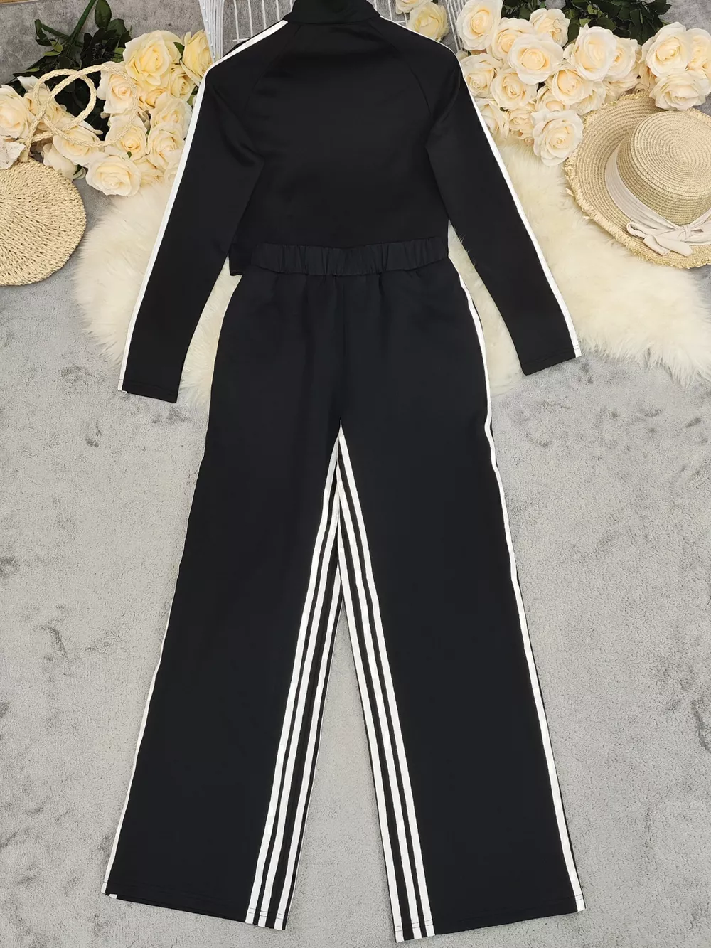 Striped Zip Up Top and Pants Set, image 10