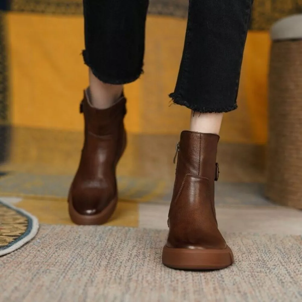 Round Toe Platform Boots, image 9