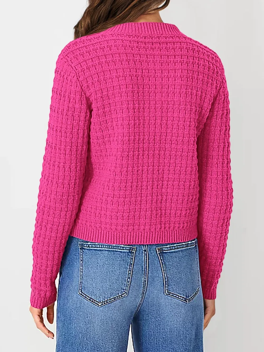 Textured Knit Button-Front Cardigan, image 29