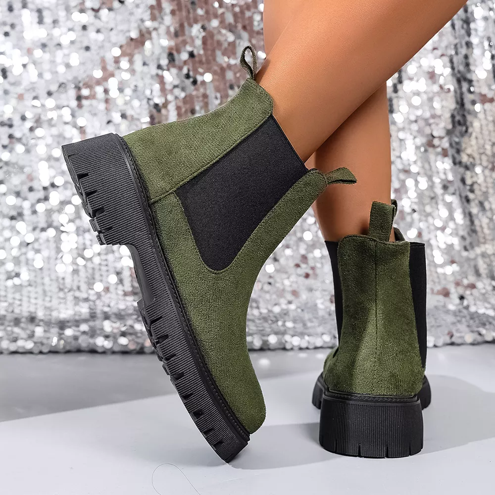Elastic Side Panels Ankle Boots, image 8