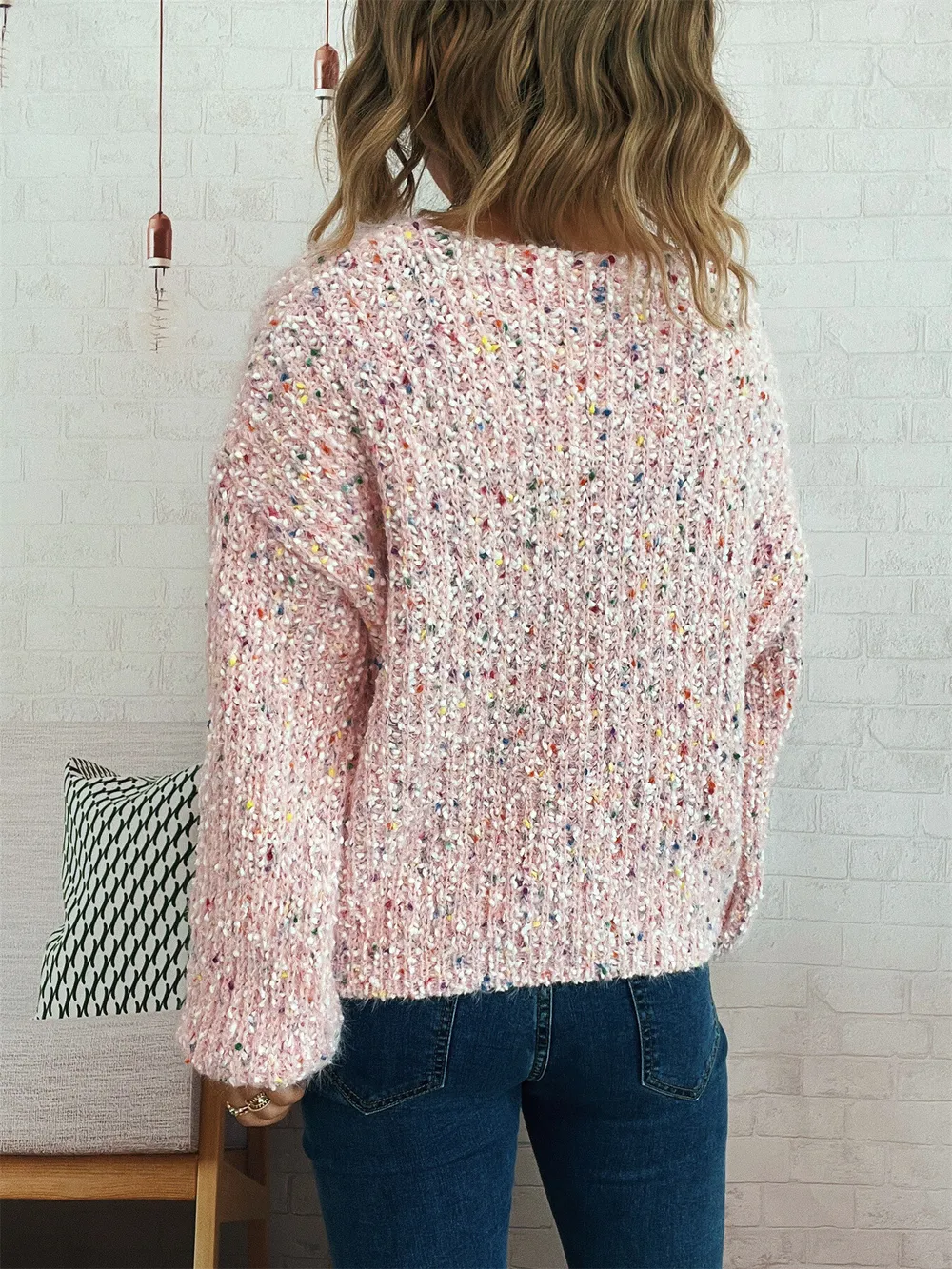 Colorful Long Sleeve Sweater, image 13