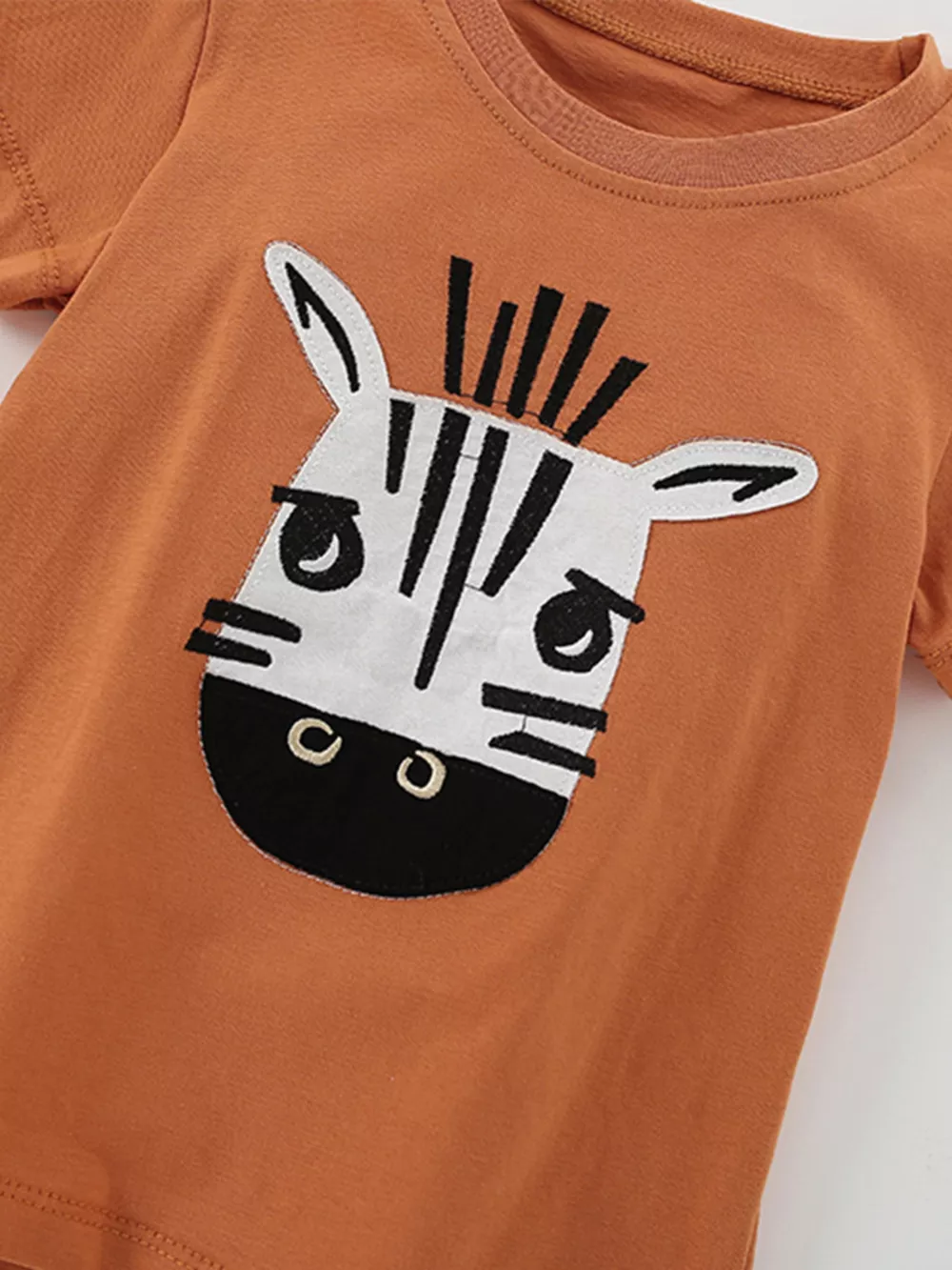 Children's Zebra Face Tee and Shorts Set, image 4