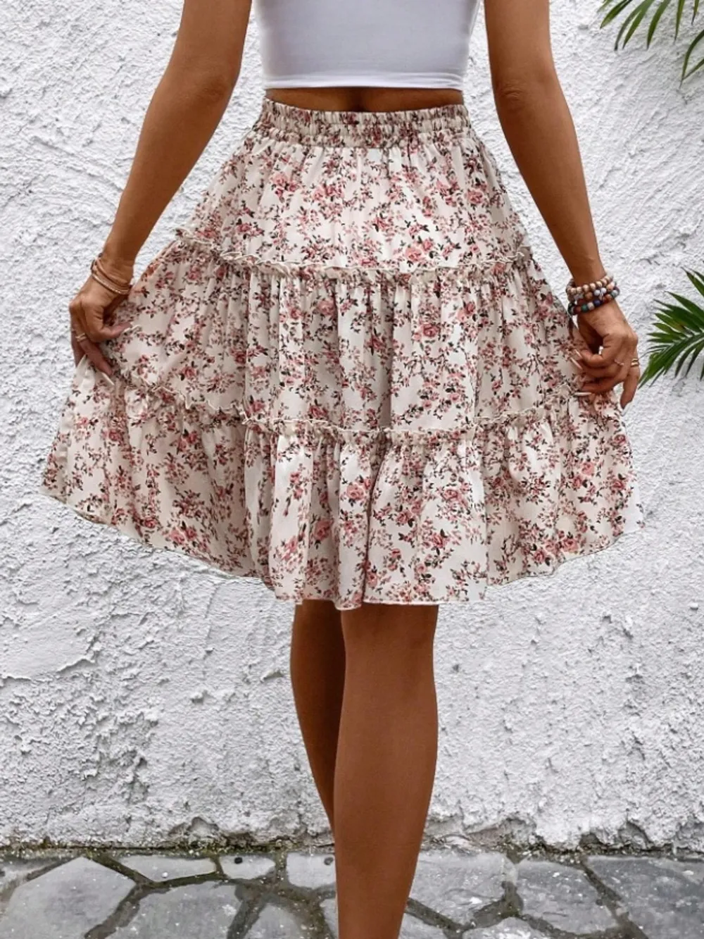Floral Print Midi Skirt, image 23